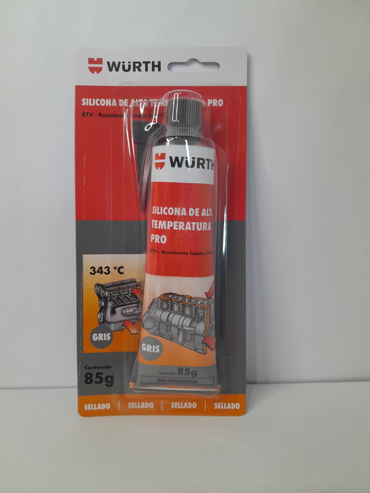 Silicona Gris Alta Temperatura 343°C